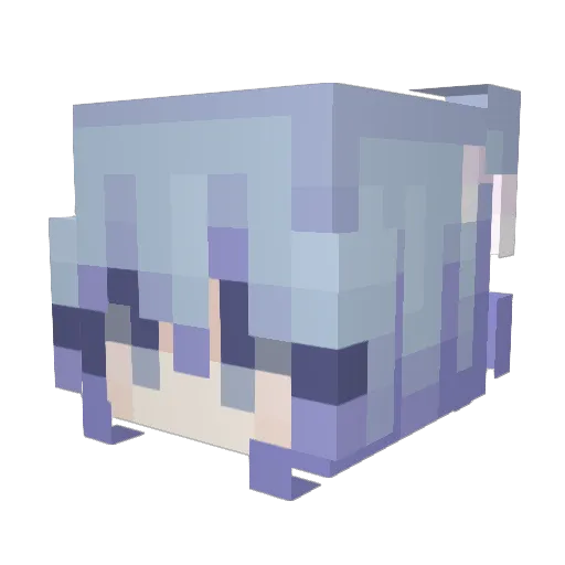 rekotu Minecraft avatar head, 3D render