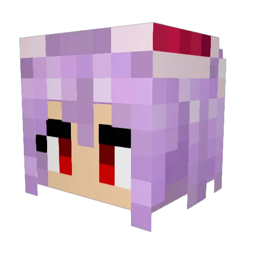 rekvma Minecraft avatar head, 3D render