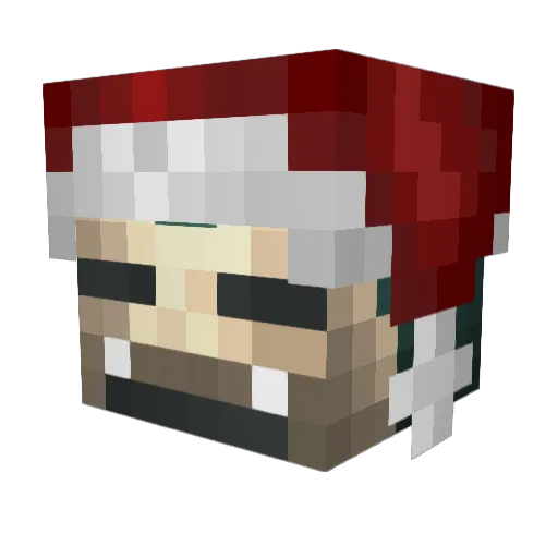 relaexo Minecraft avatar head, 3D render