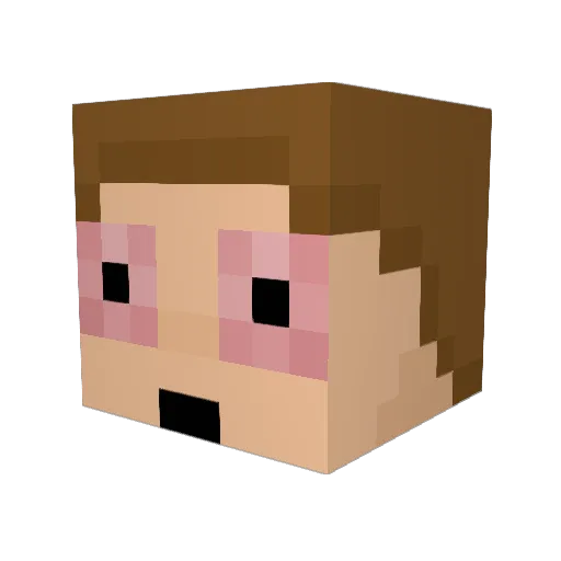 relapsee_Gritiy7 Minecraft avatar head, 3D render