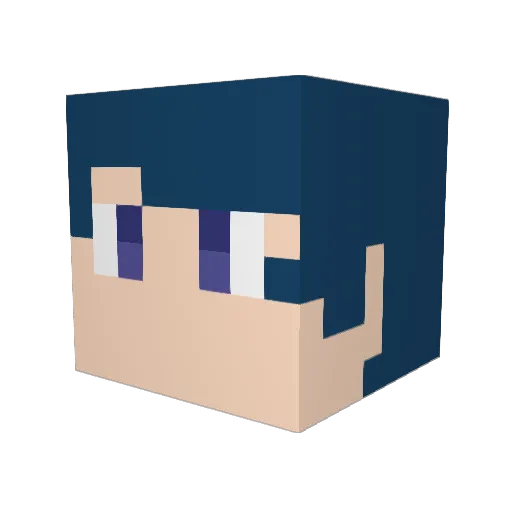releek Minecraft avatar head, 3D render