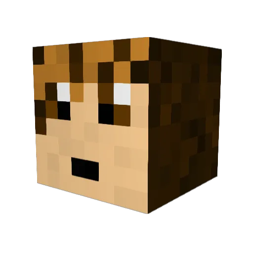 relentlessFE4R Minecraft avatar head, 3D render