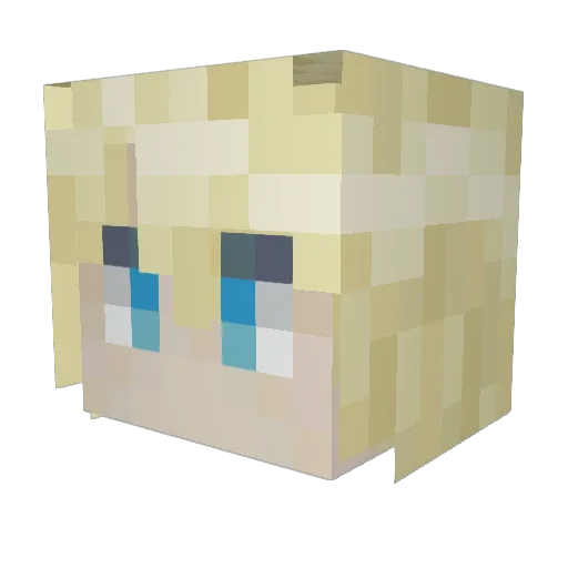relic384 Minecraft avatar head, 3D render