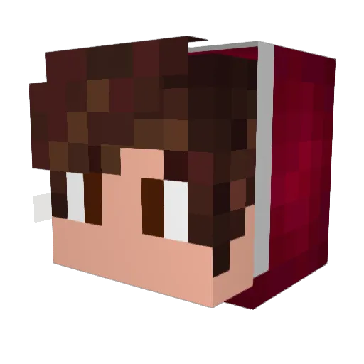 relief_03 Minecraft avatar head, 3D render