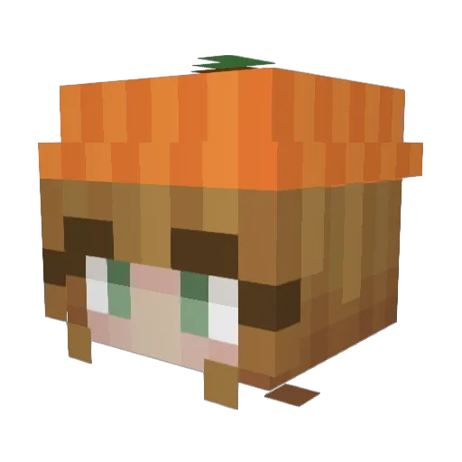 relishi Minecraft avatar head, 3D render
