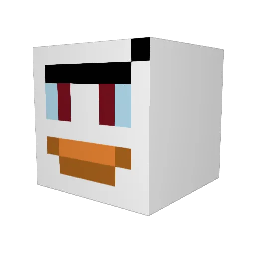 relodestone_ Minecraft avatar head, 3D render