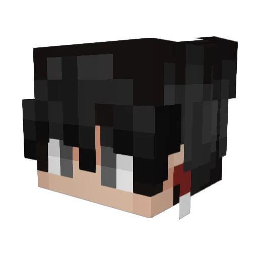 relyT_G Minecraft avatar head, 3D render