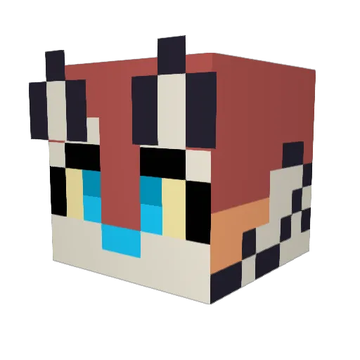 rem080 Minecraft avatar head, 3D render