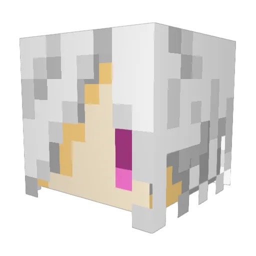 rem_s Minecraft avatar head, 3D render