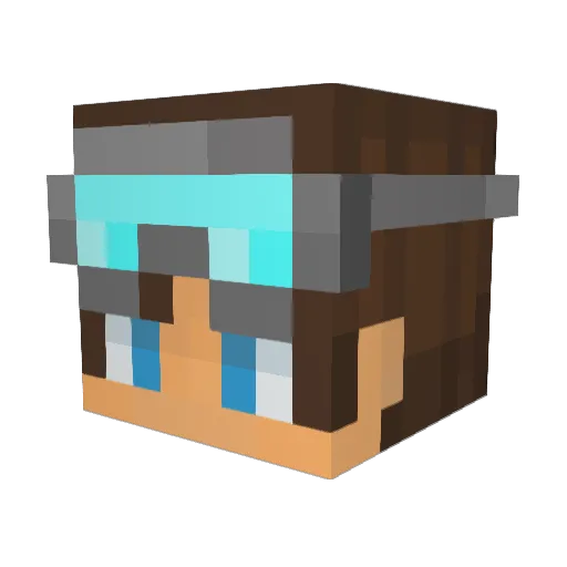 rema24 Minecraft avatar head, 3D render