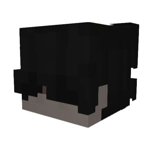 remainsober Minecraft avatar head, 3D render