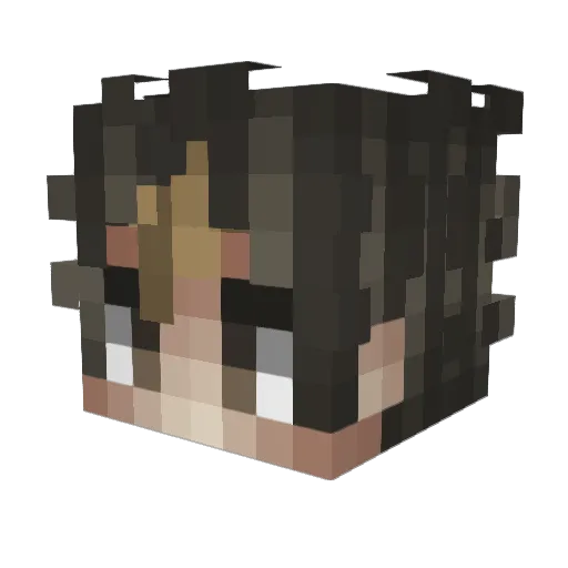 remarquedood Minecraft avatar head, 3D render