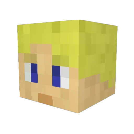 remenco Minecraft avatar head, 3D render