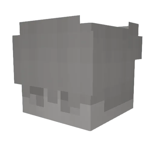 remend Minecraft avatar head, 3D render