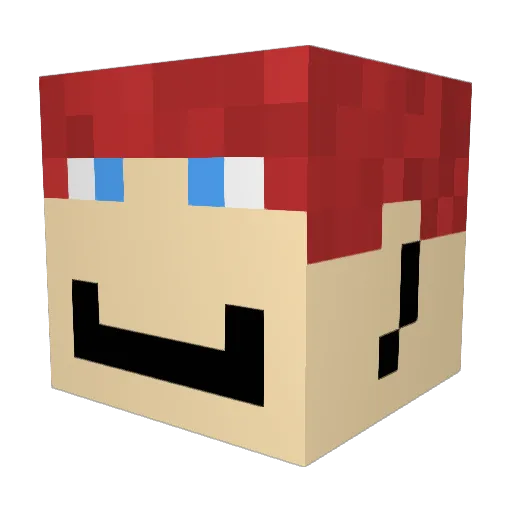 remgod3 Minecraft avatar head, 3D render