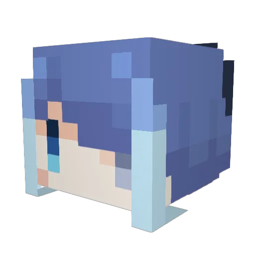 remi_7328 Minecraft avatar head, 3D render