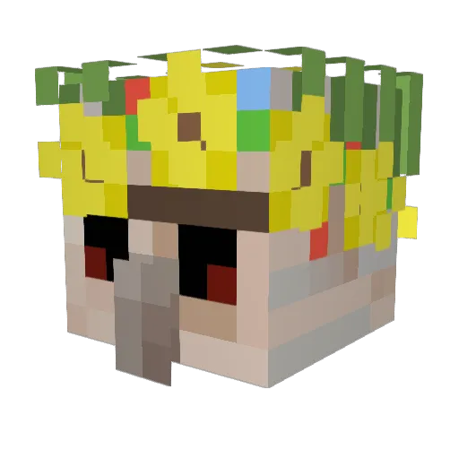 remie_irl Minecraft avatar head, 3D render