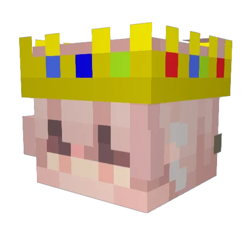 remiel__ Minecraft avatar head, 3D render