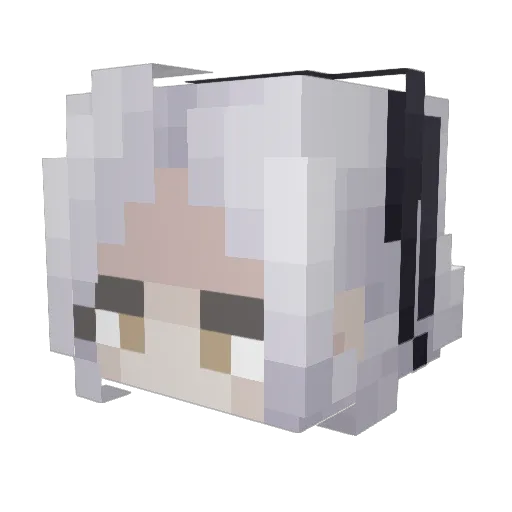 remii_8064 Minecraft avatar head, 3D render