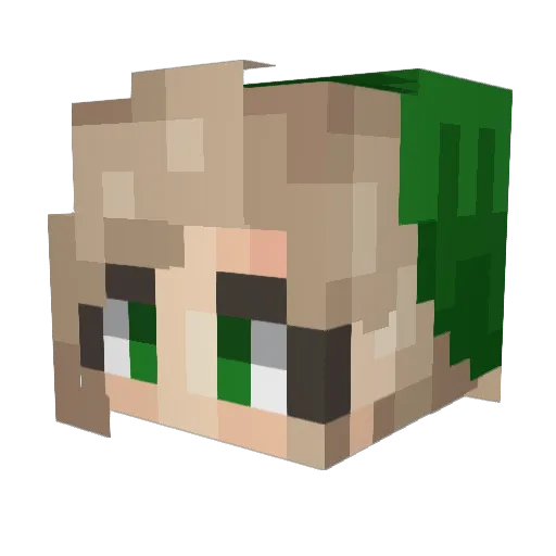 remiszexe Minecraft avatar head, 3D render