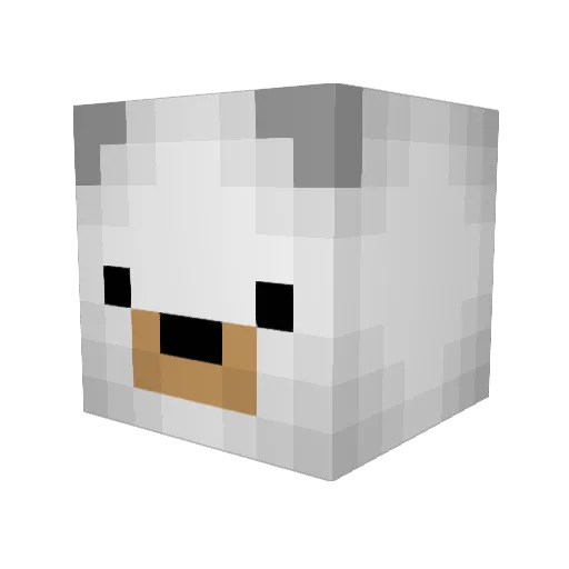 remito9 Minecraft avatar head, 3D render