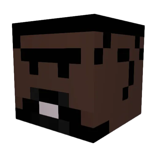 remix87 Minecraft avatar head, 3D render