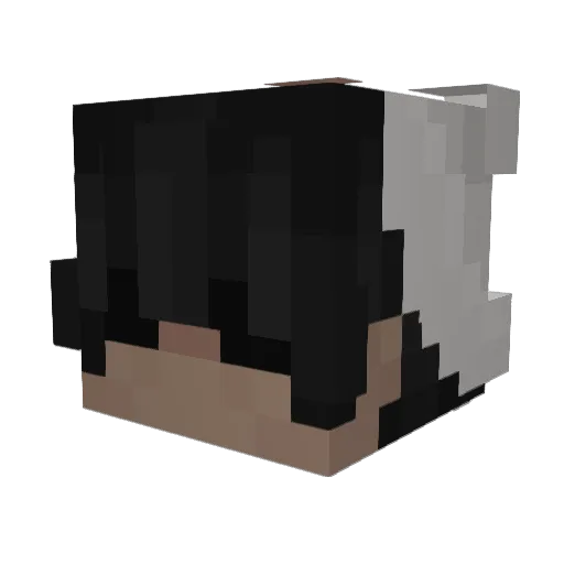 remlacaca Minecraft avatar head, 3D render