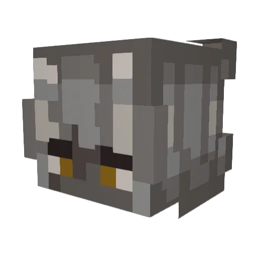 remlins Minecraft avatar head, 3D render