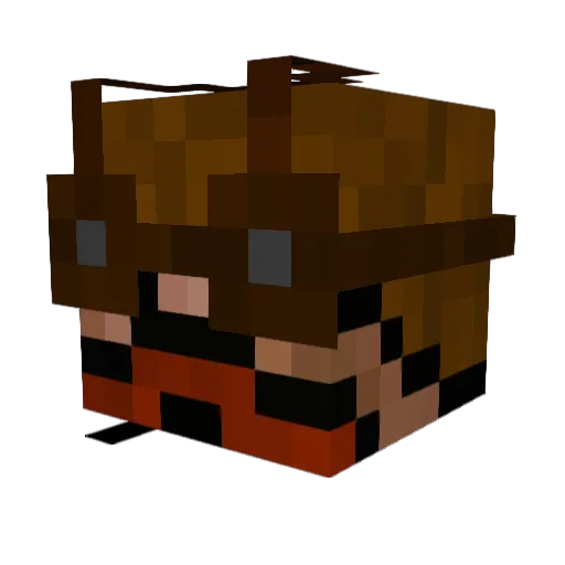 remlly Minecraft avatar head, 3D render