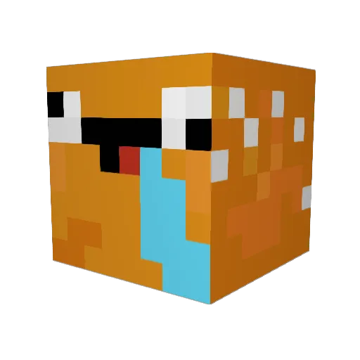 remloos Minecraft avatar head, 3D render