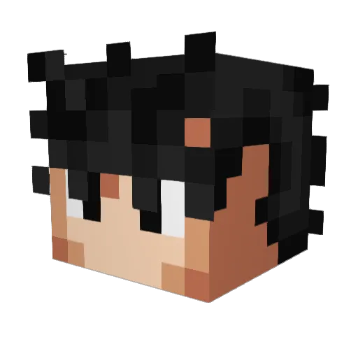 remosk99 Minecraft avatar head, 3D render
