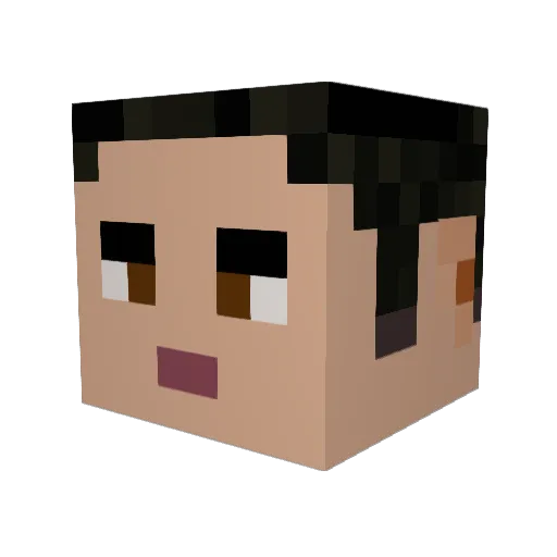 remoteBOSH Minecraft avatar head, 3D render