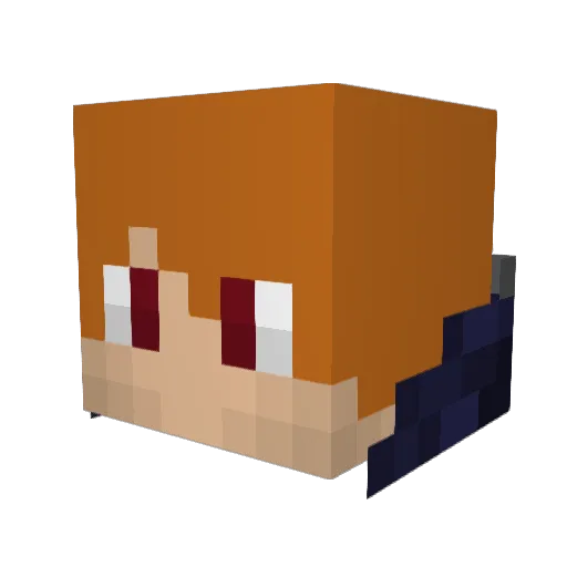 remoteelf Minecraft avatar head, 3D render
