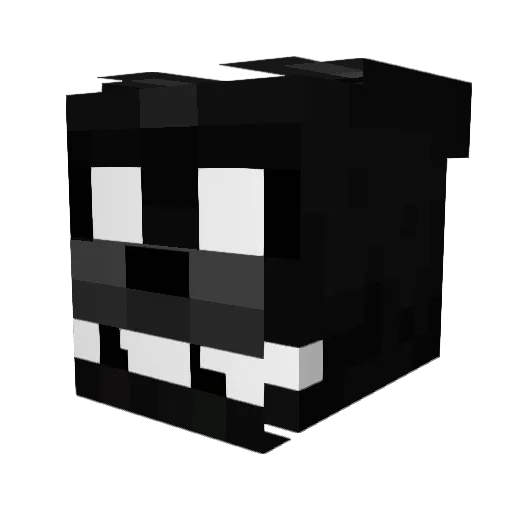 remoto Minecraft avatar head, 3D render