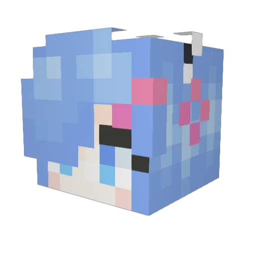 remrinx7 Minecraft avatar head, 3D render
