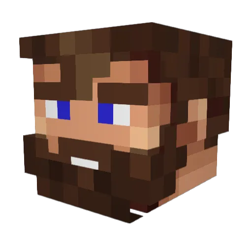 remyhlr Minecraft avatar head, 3D render