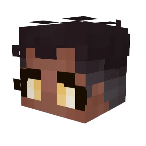 remywild Minecraft avatar head, 3D render