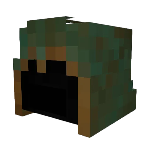 remziaksu Minecraft avatar head, 3D render