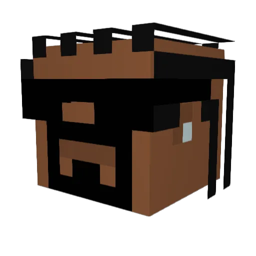remzito888 Minecraft avatar head, 3D render