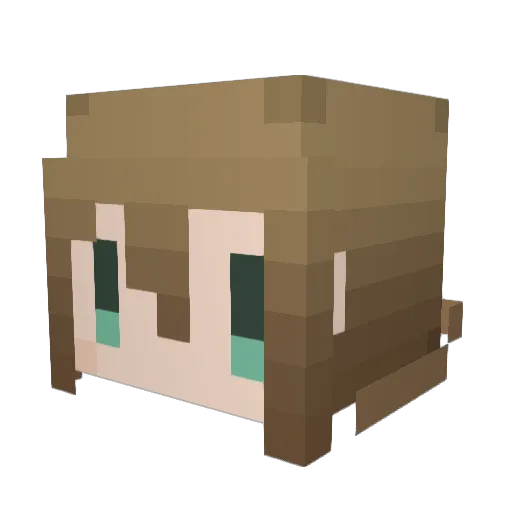 ren2023 Minecraft avatar head, 3D render