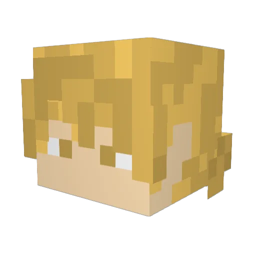 ren_0523 Minecraft avatar head, 3D render