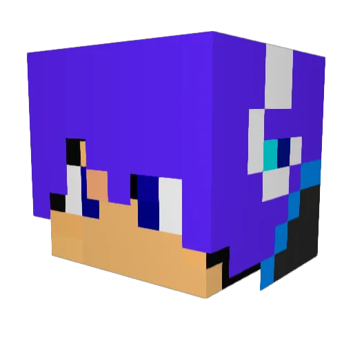 ren_ni7 Minecraft avatar head, 3D render