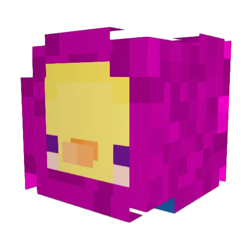 renaill Minecraft avatar head, 3D render