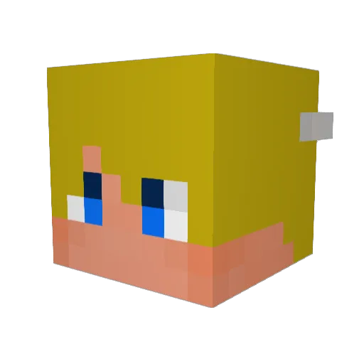 renan77k Minecraft avatar head, 3D render