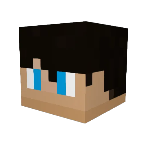 renarak Minecraft avatar head, 3D render