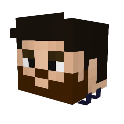 renashe_ Minecraft avatar head, 3D render
