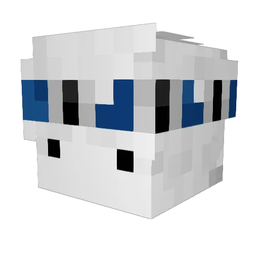 renatogaucho Minecraft avatar head, 3D render