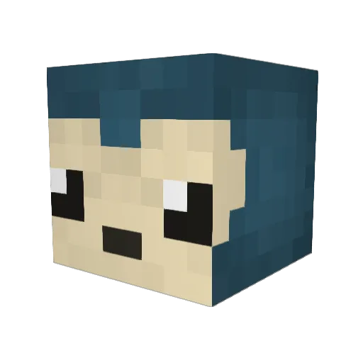 renatschoo Minecraft avatar head, 3D render