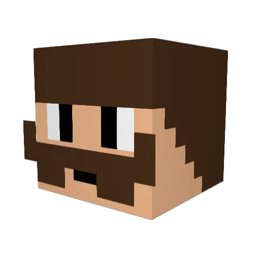 renbergjoakim Minecraft avatar head, 3D render