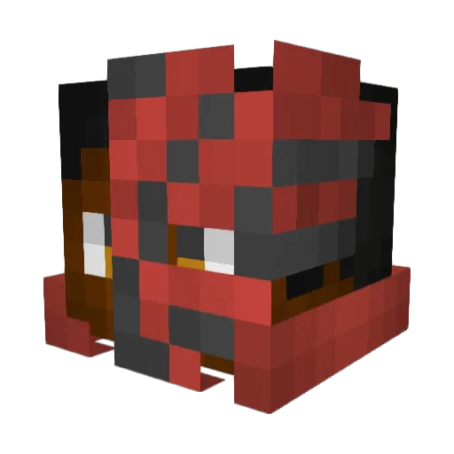 renc55 Minecraft avatar head, 3D render
